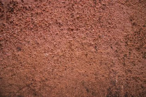 Old  brick wall red plaster texture can be used as a background wallpaper Stock Photos