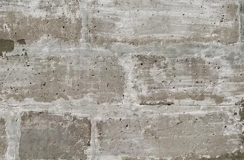 Old brick wall with remnants of close up Foto stock