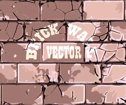 Old brick wall retro Stock Illustration
