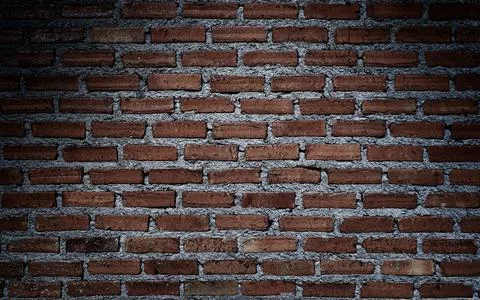 Old brick wall with shadow texture can be use as background Stock Photos