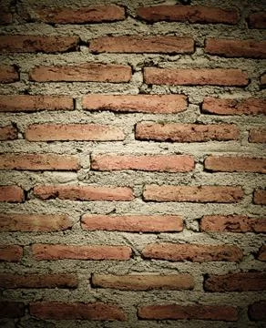 Old brick wall texture in a background image Stock Photos