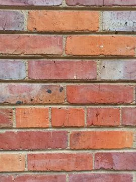 Old Brick Wall texture Background orange, yellow and grey Foto stock