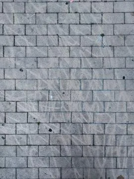 Old Brick Wall texture Background worn and stained Stock Photos