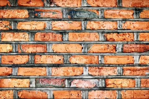 Old brick wall texture. Brick surface background Stock Photos