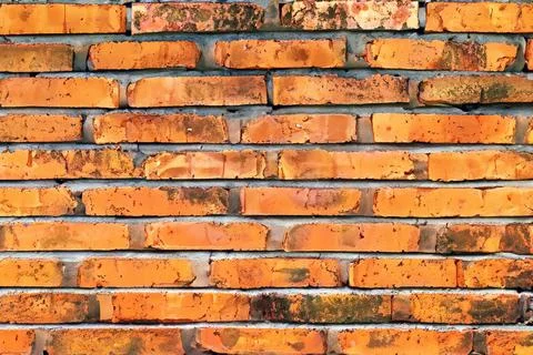 Old brick wall texture. Brick surface background Stock Photos