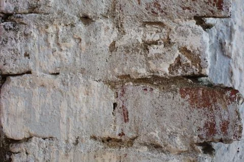 Old Brick Wall Texture. Close up Stock Photos