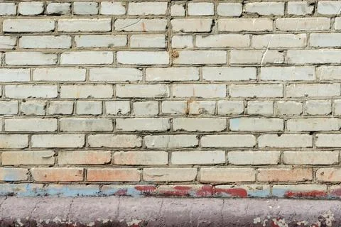 Old brick wall texture close up. Brick wall background Stock Photos