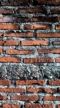 Old Brick Wall Texture, Grunge Background - PORTRAIT Stock Photos