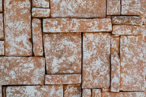 Old brick wall texture pattern grunge background ,concept to interior design Stock Photos