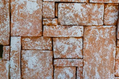 Old brick wall texture pattern grunge background ,concept to interior design Stock Photos