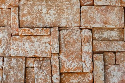 Old brick wall texture pattern grunge background ,concept to interior design Stock Photos