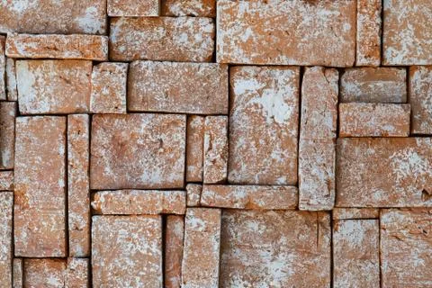 Old brick wall texture pattern grunge background ,concept to interior design Stock Photos