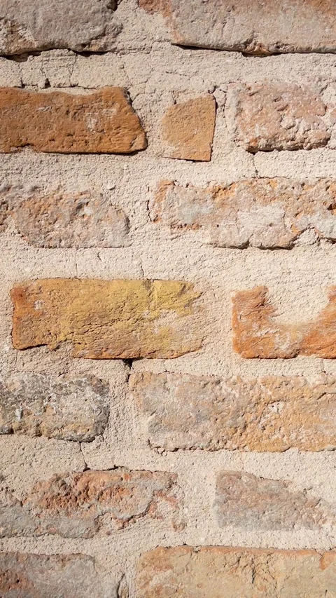 Old Brick Wall Texture Rustic Stone Pattern Weathered Vintage Masonry Backg.. Vídeos de archivo 332657978