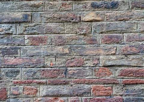 Old brick wall texture in Siena 写真素材