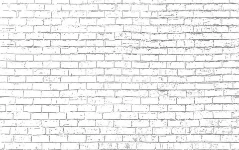 Old brick wall texture vintage background, black brick wall, Stock Illustration
