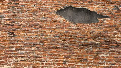 Old brick wall textures. Background. Stock Photos