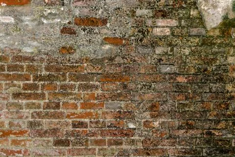 Old brick wall, under construction texture concept Stock Illustration