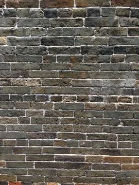 Old Brick Wall with Weathered Texture Stock Photos