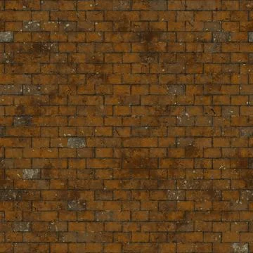 Old brick wall White Stains seamless texture Stock-Illustration