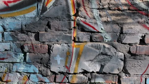 Old bricks Graffiti 2022 Original Stock-Footage 173586417