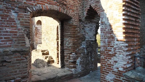 Old bricks ruined building Stock Footage 106029061