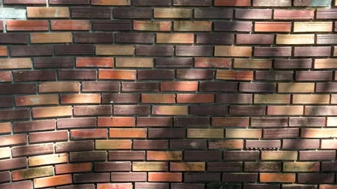 Old Brickwall With Light And Shadow At Mukdahan, Thailand. 08 Nov 2024. AM Stock Footage 292409009