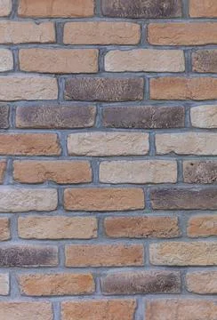 Old brickwork with cement Foto stock