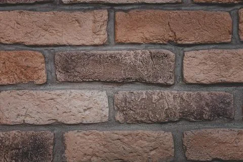 Old brickwork with cement 库存照片