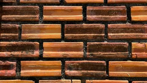 Old brickwork with a textured surface Stockfoto's