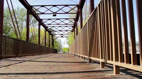 Old Bridge in Boise, ID Stock Footage 40541674