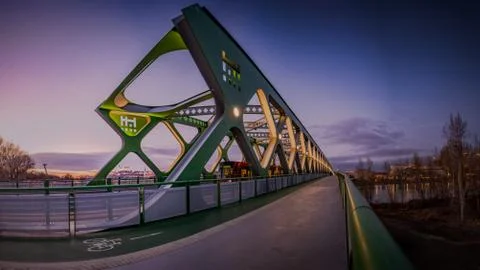 Old Bridge in Bratislava Stock Photos