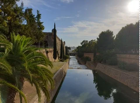 Old bridge in the Center of Palma De Mallorca, Spain , Europe Stock Photos
