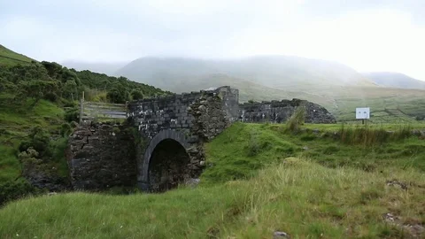 Old Bridge in Finny Stock Footage 77511195