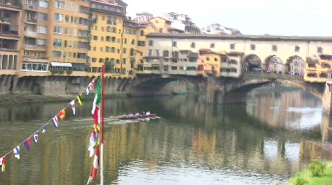 Old bridge in Florence Stock Footage 89362
