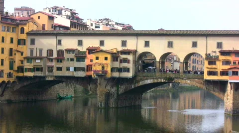 Old bridge in Florence Stock Footage 89369