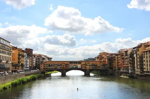 Old bridge in florence Stock Photos