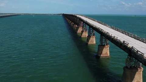 Old Bridge Fly Stock Footage 75348484