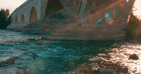 Old bridge Stock Footage 135820623