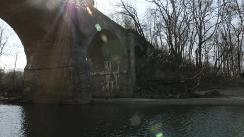 Old Bridge 스톡 동영상 159617345