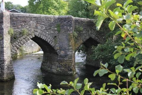 Old bridge in Horrabridge, Devon Foto stock