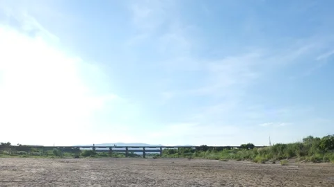 An old bridge in Japan lit up by the setting sun Stock Footage 279122639