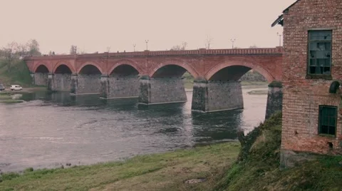 Old Bridge in Kuldiga Stock Footage 49912533
