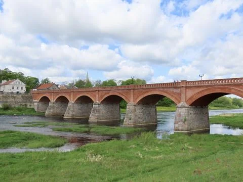 Old bridge in Kuldiga Stock Photos