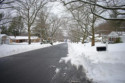 Old Bridge Mid Winter Snowfall -06 Stock Photos