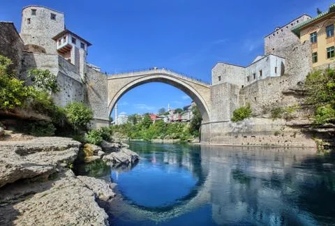 The old bridge, mostar Stock Photos