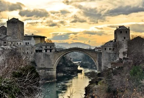 Old Bridge in Mostar Stock-Fotos