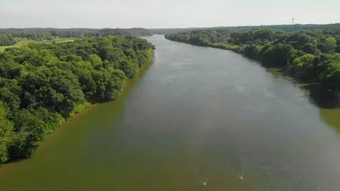 Old Bridge Over a river Cinematic Establishing Shot Stock Footage 93101445