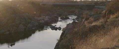 Old Bridge over River Video stock 151236316