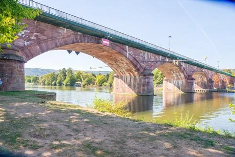 Old Bridge over the river Main Stock Photos