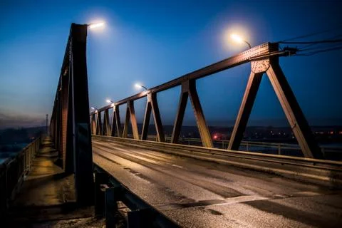 Old bridge over river Stock Photos